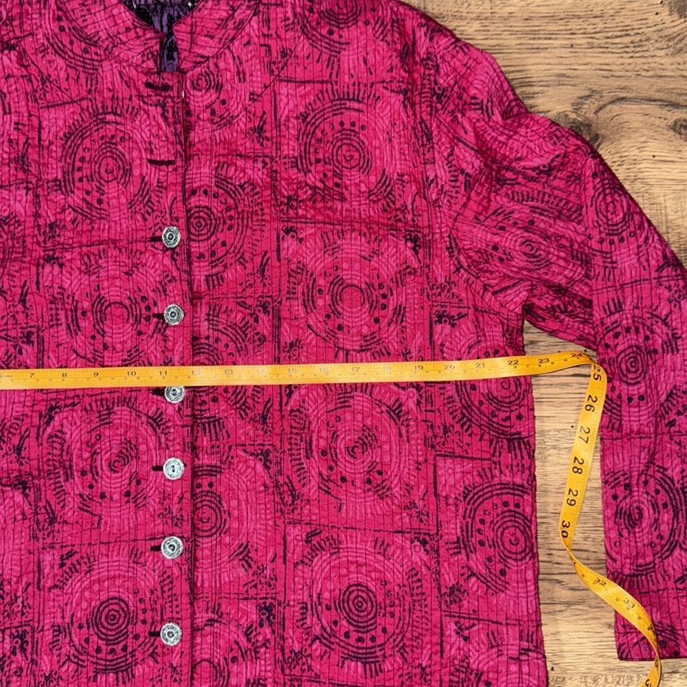 Red Button-Up Jacket - Picture 4 of 9